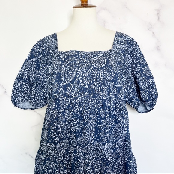 Madewell Blue Floral Dress - Picture 6 of 15